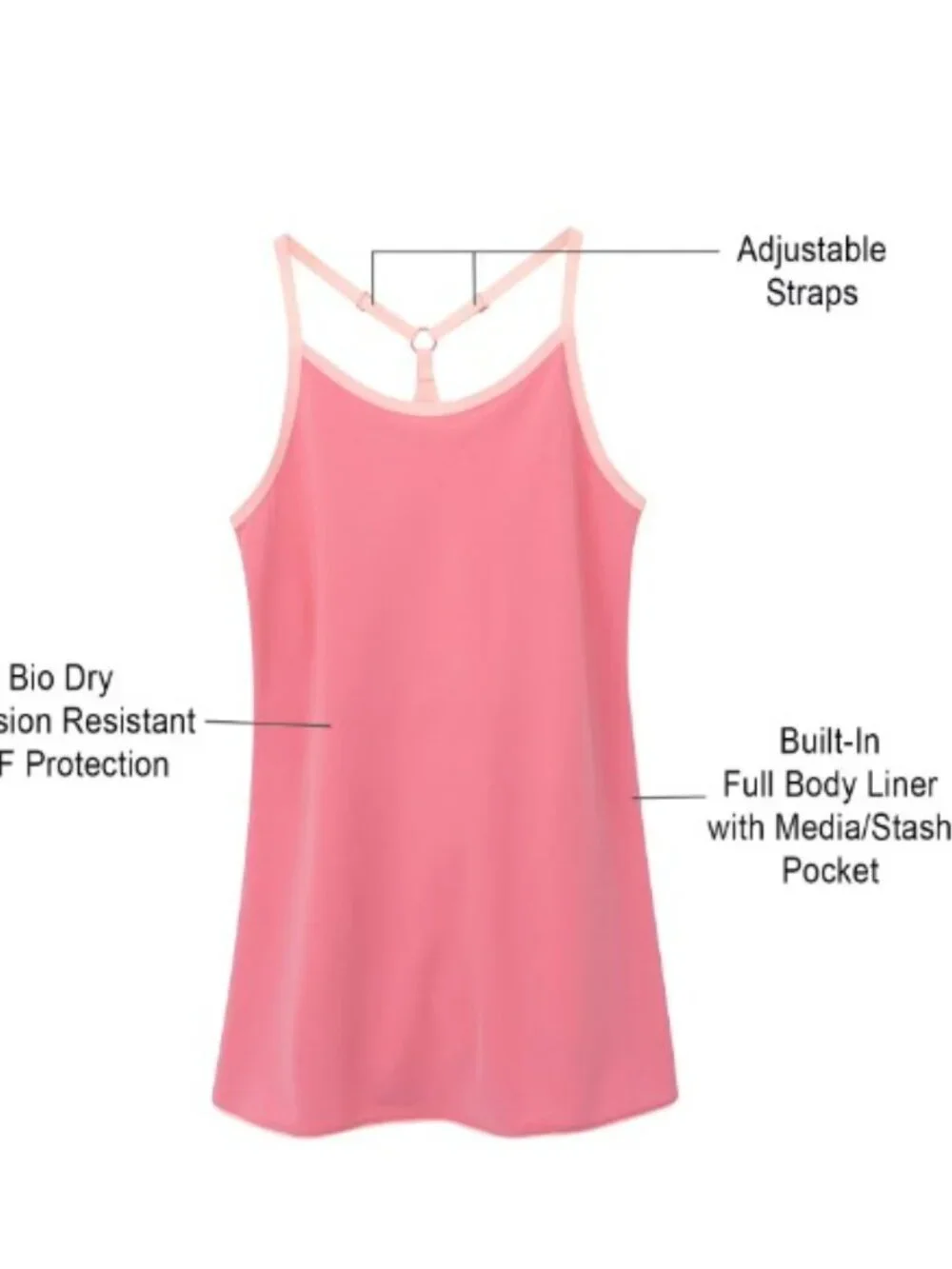 New!  High End Outdoor Voices Girls Dress with built in shorts